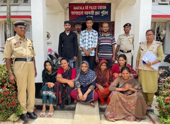 9 Bangladeshi Arrested in Agartala Railway Station 9 Bangladeshi Arrested in Agartala Railway Station